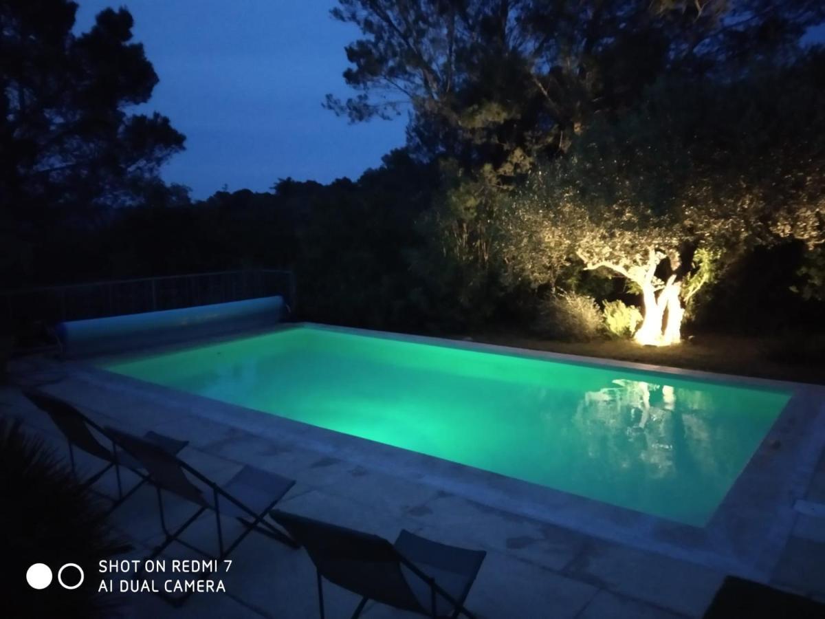 Proche Uzes Petit Gite Avec Grande Cuisine D'Ete Et Piscine Saint-Siffret Buitenkant foto