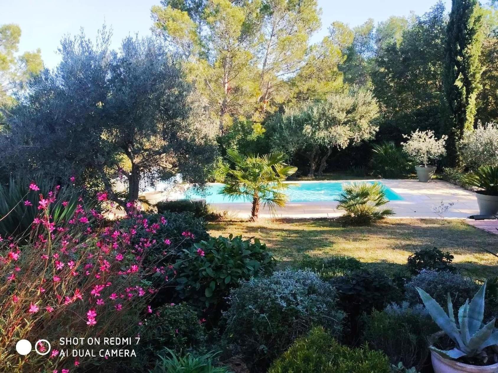 Proche Uzes Petit Gite Avec Grande Cuisine D'Ete Et Piscine Saint-Siffret Buitenkant foto